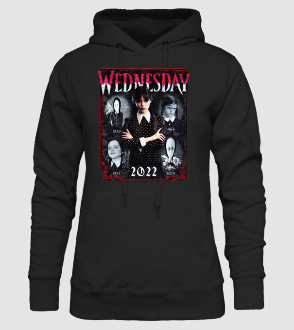 WEDNESDAY multi all time model negru pe tricou