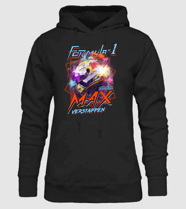 FORMULA 1 VERSTAPPEN model negru pe tricou