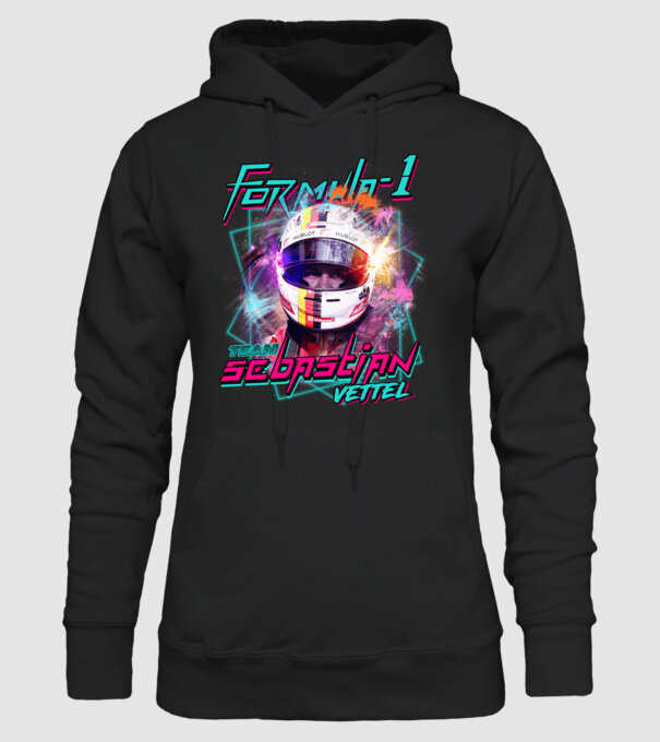 FORMULA 1 VETTEL model negru pe tricou