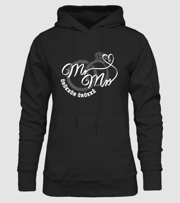 pentru totdeauna model negru pe tricou