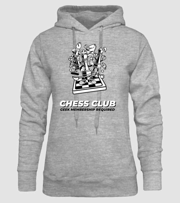 chess club model gri pe tricou