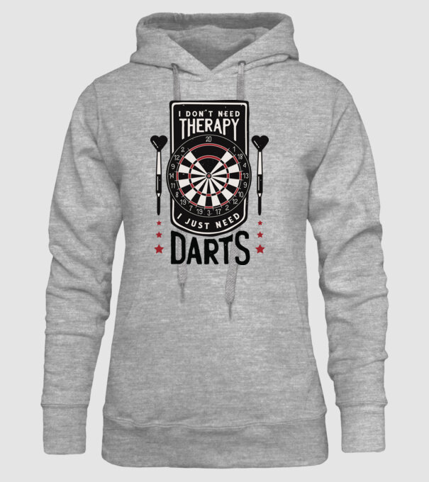 Darts Therapy model gri pe tricou
