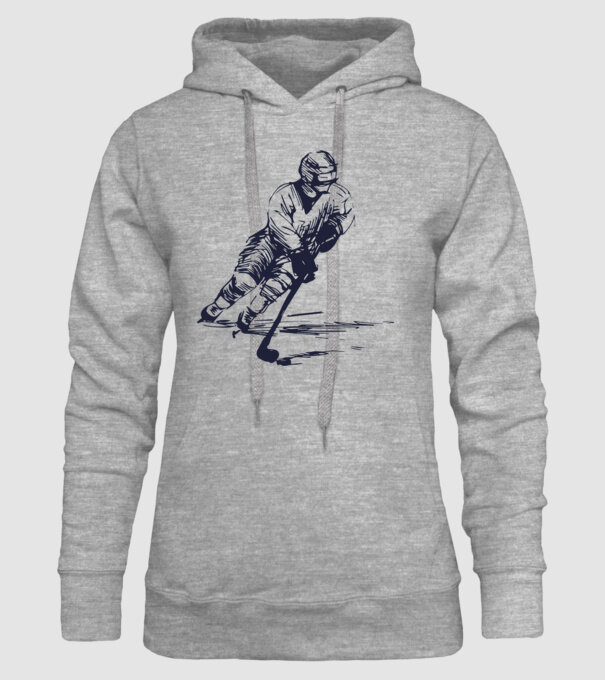 Hockey player model gri pe tricou