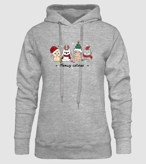 Meowy catmas 2 model gri pe tricou