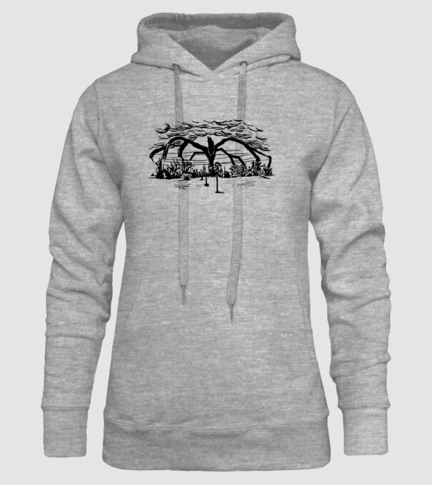 mind flayer drawing stranger things model gri pe tricou