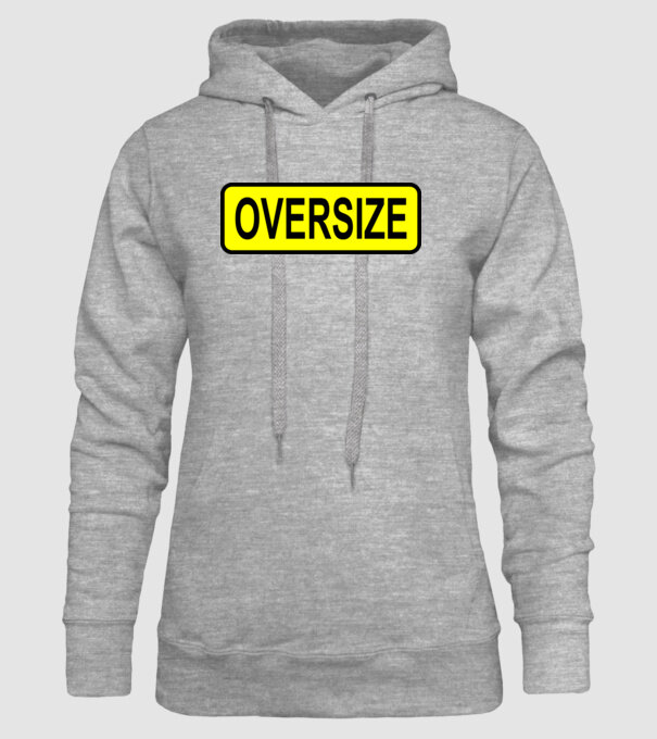 Oversize model gri pe tricou
