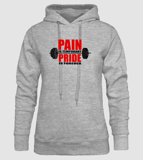 Pain is temporary model gri pe tricou