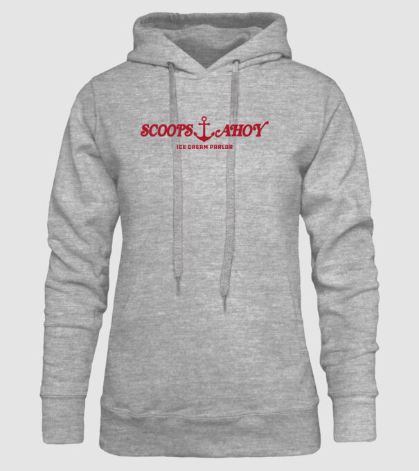 scoops and ahoy stranger things model gri pe tricou