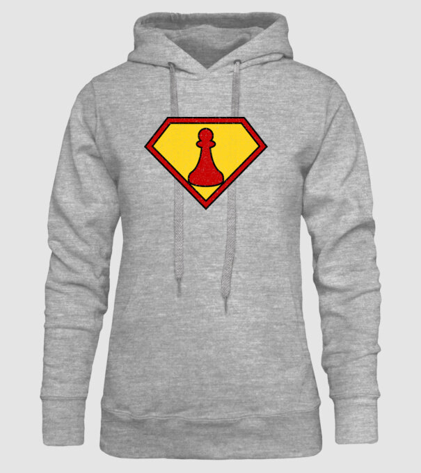 SuperChess pion de șah model gri pe tricou