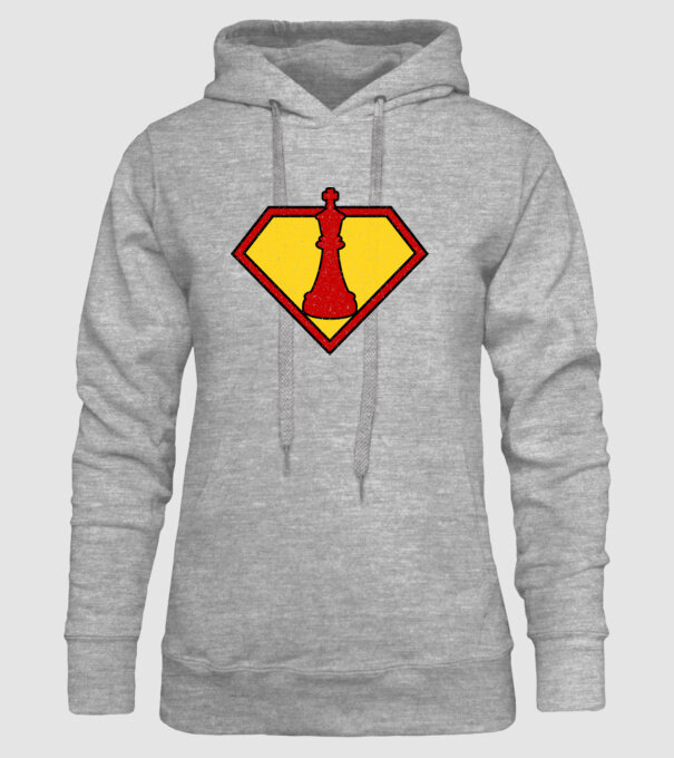 SuperChess rege model gri pe tricou