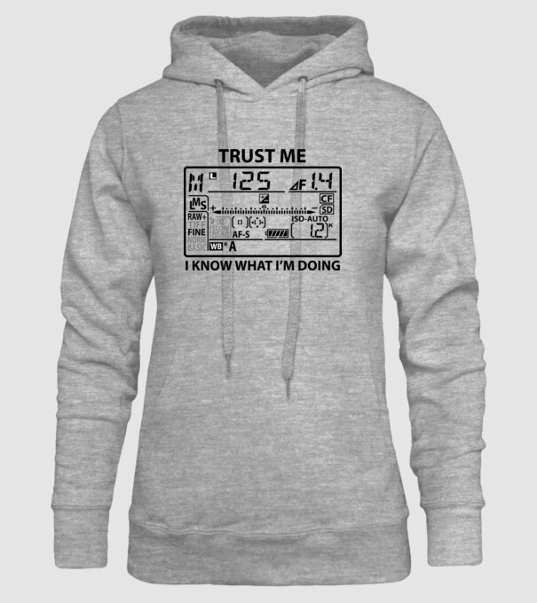 Trust me i'm a photographer model gri pe tricou