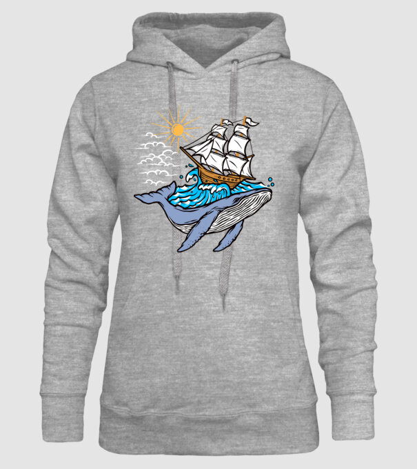 Vapoare model gri pe tricou