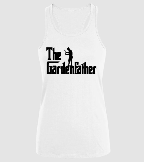 The Gardenfather model alb pe tricou