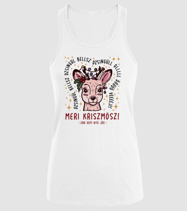 Cană dimensionată meri cristmăs djingăl bel model alb pe tricou