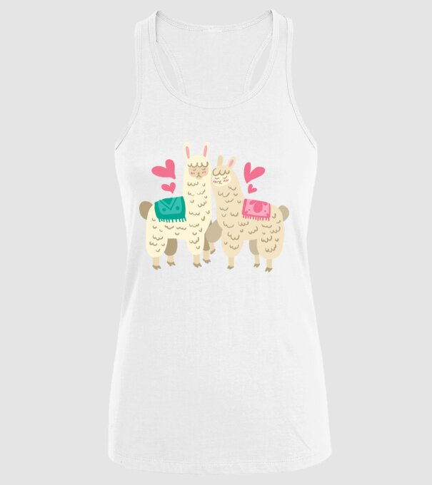LAME ÎNDRĂGOSTITE model alb pe tricou