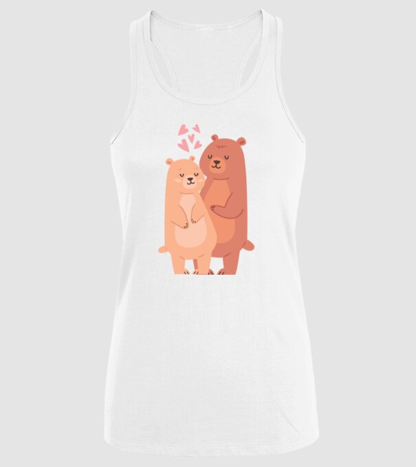 URȘI ÎNDRĂGOSTIȚI model alb pe tricou