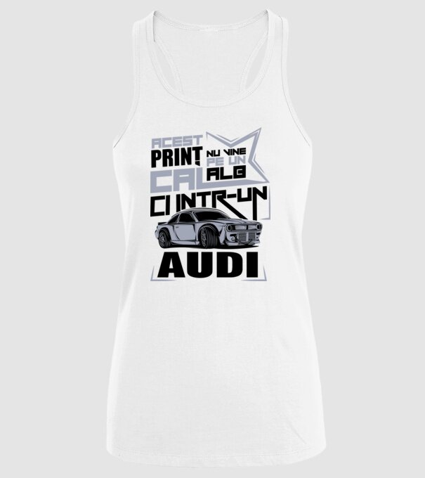 Acest prinț nu vine pe un cal alb, ci într-un Audi model alb pe tricou