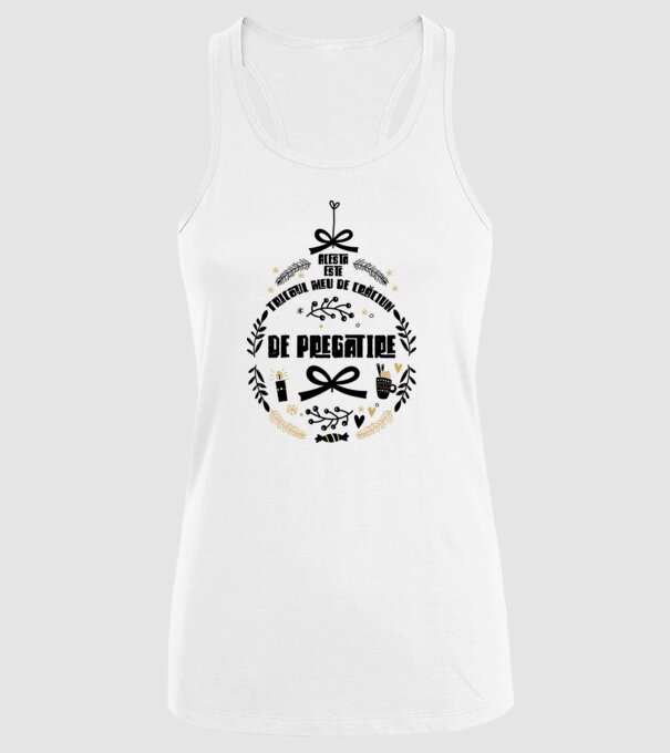 acesta este tricoul meu de Crăciun_de pregătire model alb pe tricou