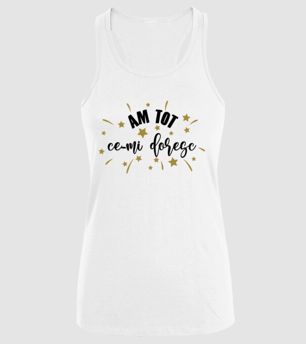 Am tot ce-mi doresc model alb pe tricou
