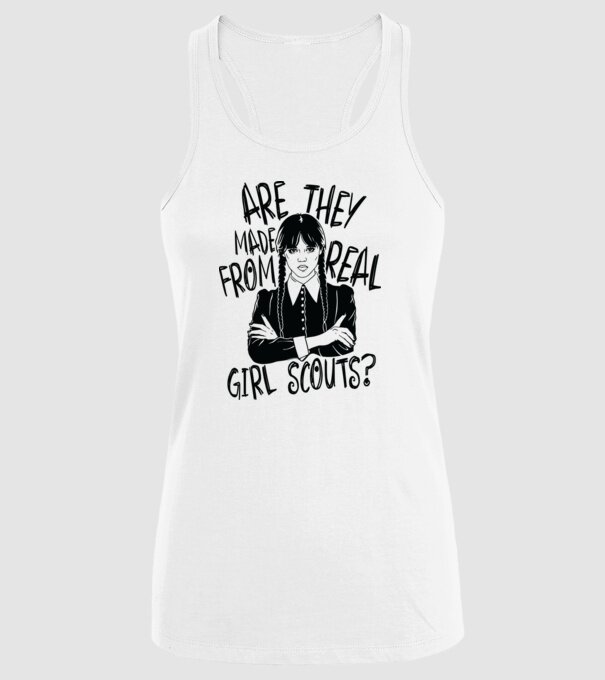 Are the made from real girl scouts model alb pe tricou