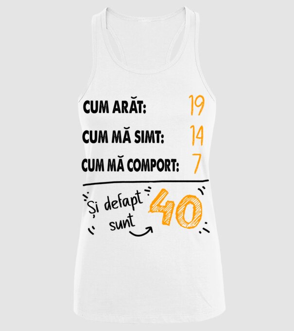 Aspect, senzație, comportament 40 Alb model alb pe tricou