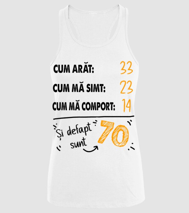 Aspect, senzație, comportament 70 Alb model alb pe tricou