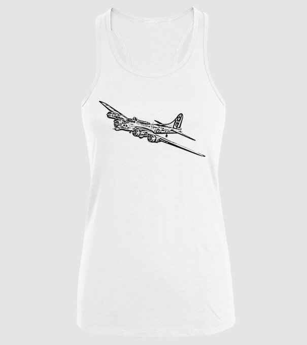 Avioane model alb pe tricou