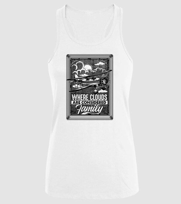 Avioane model alb pe tricou