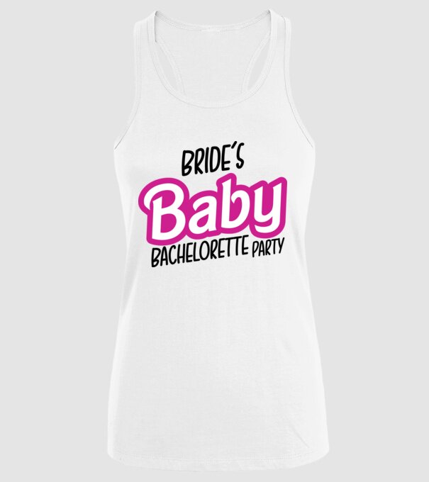 Bride Barbies baby model alb pe tricou