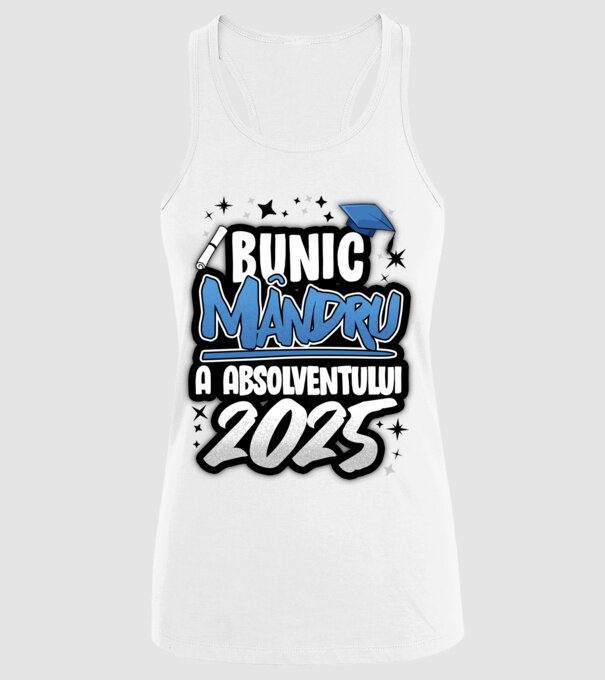 Bunic MÂNDRU a absolventului model alb pe tricou