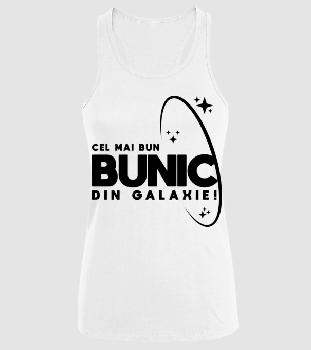 Cel mai bun bunic din Galaxie! model alb pe tricou