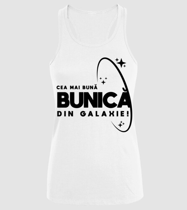 Cea mai bună mamă din Galaxie! model alb pe tricou