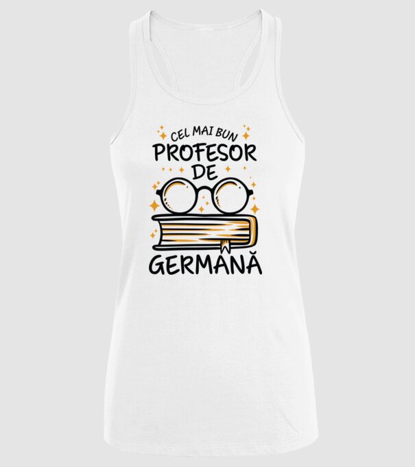 Cel mai profesor germană model alb pe tricou