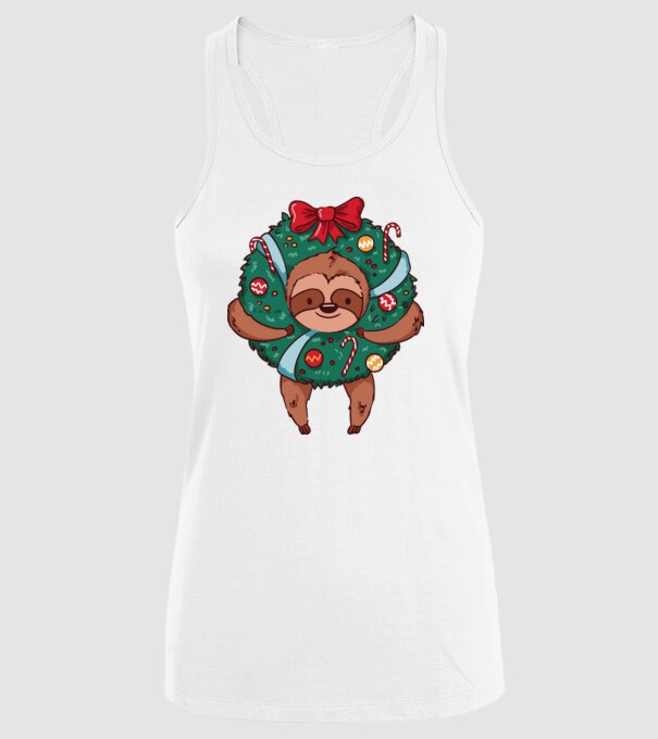 Christmas model alb pe tricou