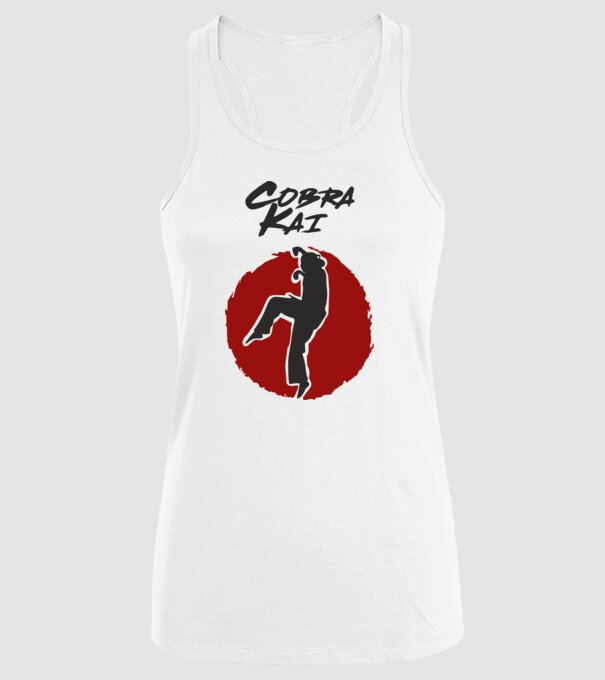 cobra kai larusso model alb pe tricou