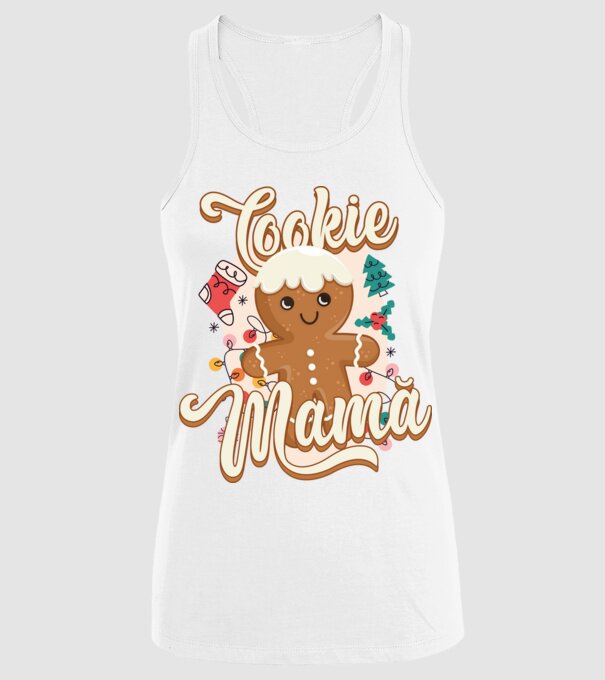 Cookie mamă model alb pe tricou