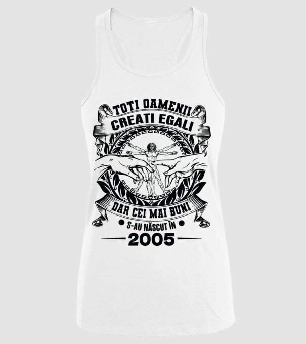 Da Vinci 20 2005 model alb pe tricou