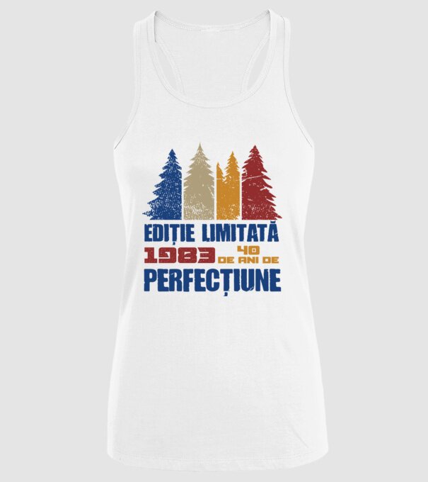 Ediție limitată 1983 - 40 de ani de perfecțiune model alb pe tricou