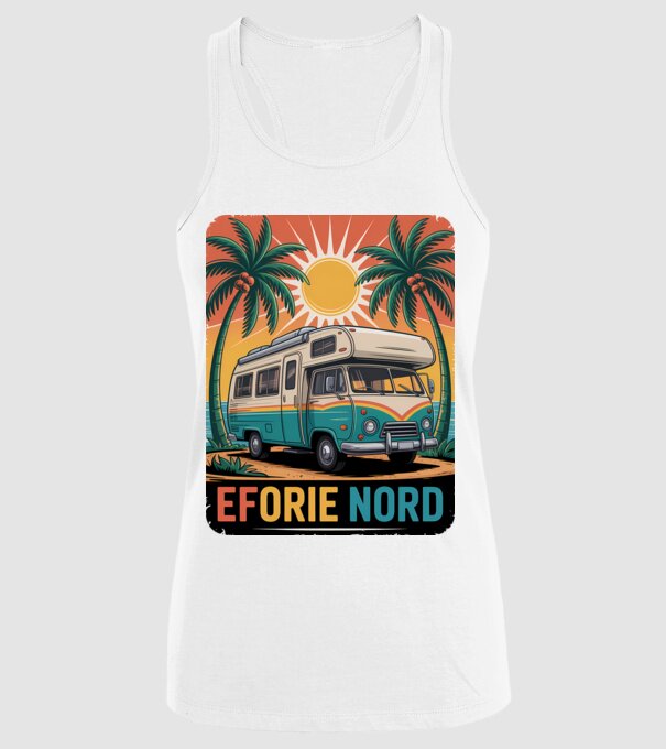 Eforie Nord model alb pe tricou