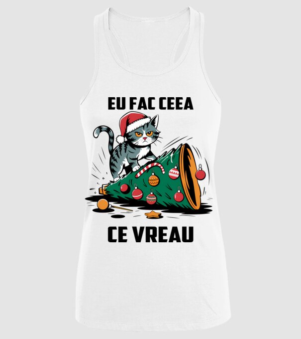 Eu fac ceea ce vreau Alb model alb pe tricou