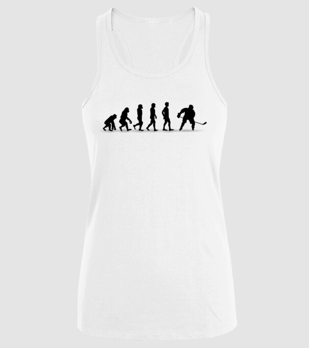 Evolution Hockey model alb pe tricou