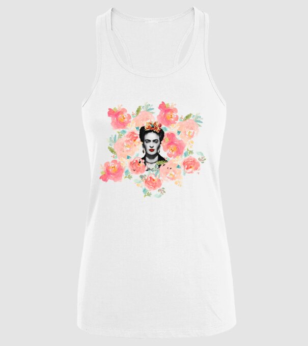 Frida Kahlo 2 model alb pe tricou