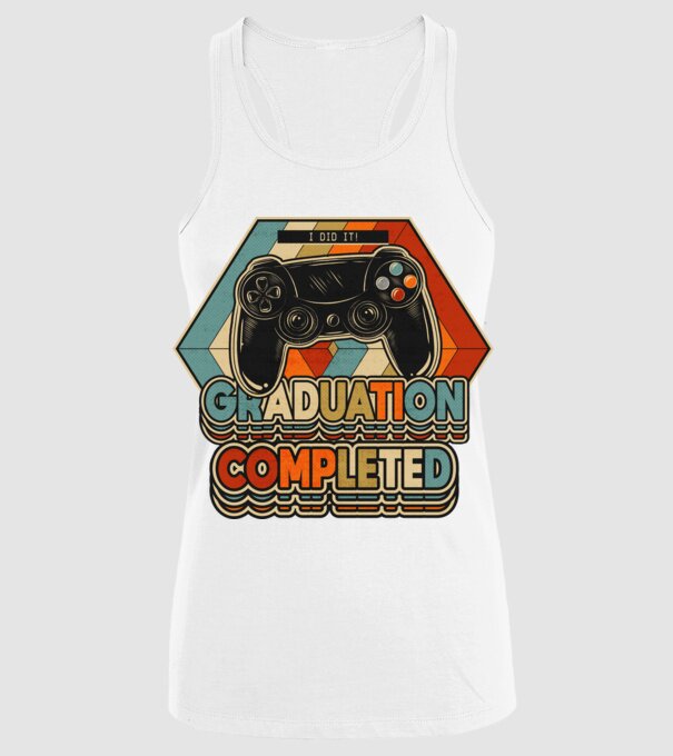 Graduation Completed model alb pe tricou