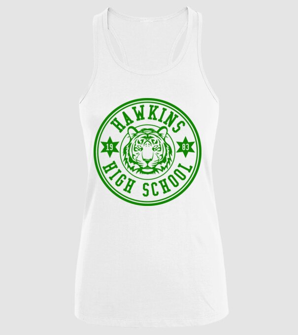 hawkins high school model alb pe tricou