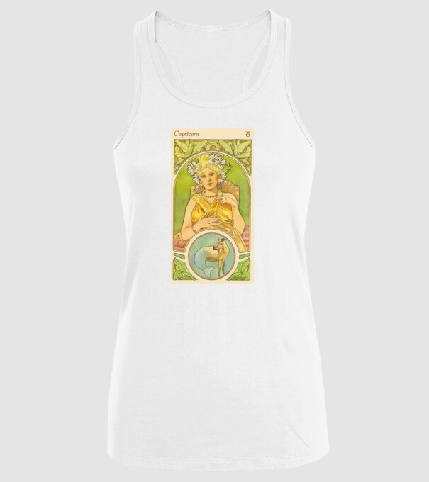 Horoscop Tarot CAPRICORNUL model alb pe tricou