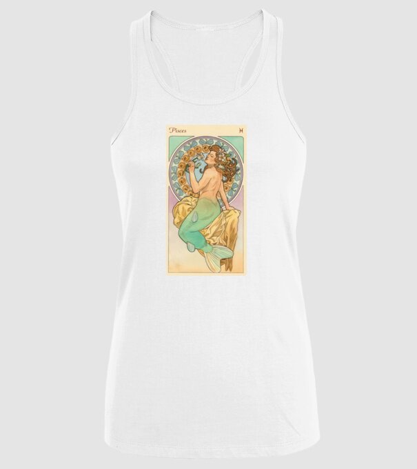 Horoscop Tarot PESTI model alb pe tricou