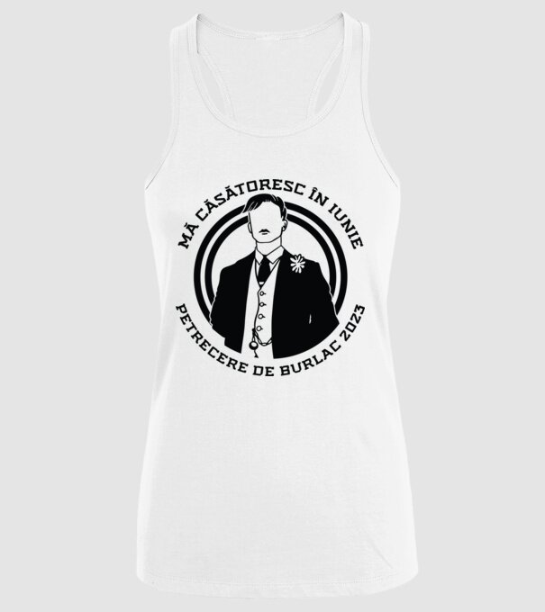 mă căsătoresc în iunie - petrecere de burlac model alb pe tricou