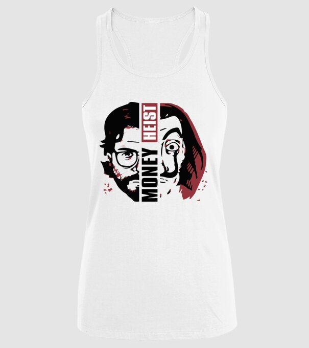 money heist professor model alb pe tricou