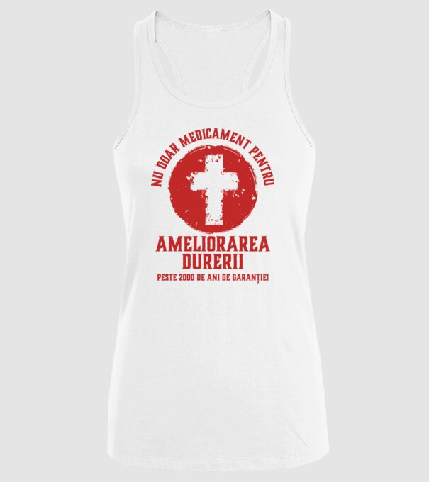 Nu doar medicament pentru ameliorarea durerii, peste 2000 de ani de garanție! model alb pe tricou
