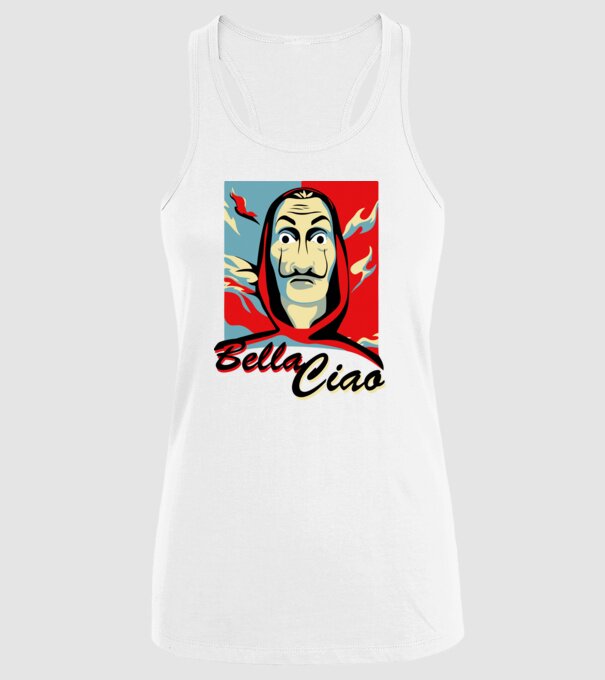 obey bella ciao model alb pe tricou